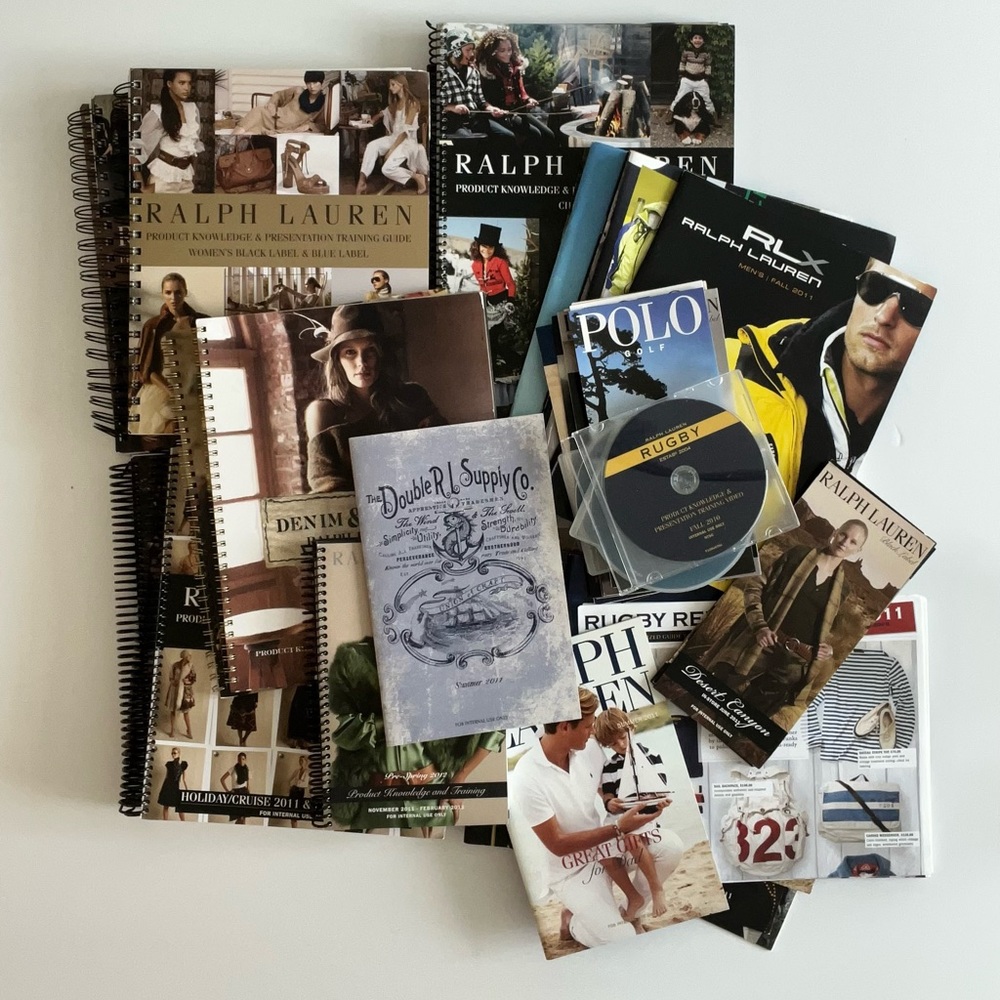 Priceless Ralph Lauren Product Training catalog collection 2010-2012. 55 pieces